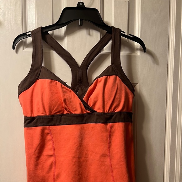 ZELLA! Gorgeous workout tank brown orange size L - Picture 5 of 6